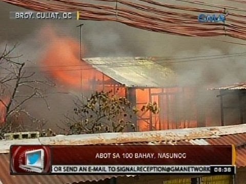 24 Oras: Abot sa 100 bahay, nasunog sa Brgy, Culiat, Q.C.