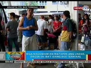 BP: Mga nagsisiuwian matapos ang Undas, dagsa sa iba't ibang bus terminal