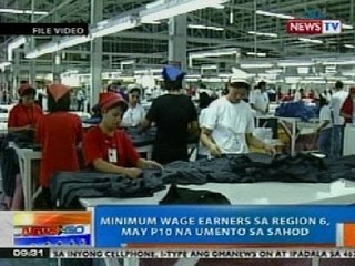 NTG: Minimum wage earners sa Region 6, may P10 na umento sa sahod