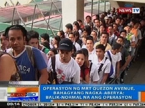 NTG: Operasyon ng MRT, balik-normal na matapos magka-aberya kanina