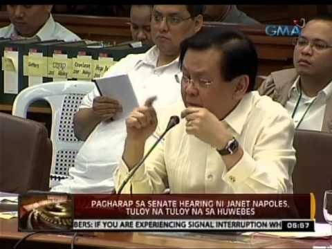 24 Oras: Pagharap sa senate hearing ni Janet Napoles, tuloy na tuloy na sa Huwebes