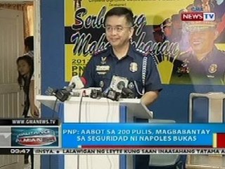 BP: PNP: Aabot sa 200 pulis, magbabantay sa seguridad ni Napoles bukas