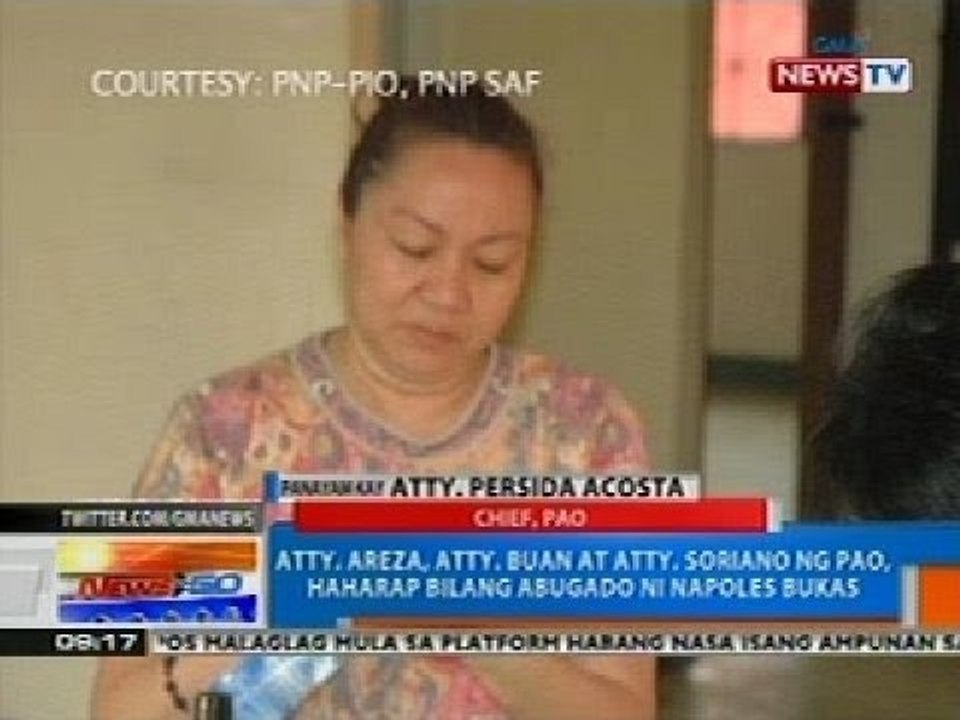 NTG: PAO, nagtalaga ng 3 abugado para kay Janet Napoles sa pagdinig ng Senado bukas