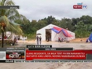 QRT: Ilang residente, sa mga tent pa rin nananatili matapos ang lindol noong nakaraang buwan