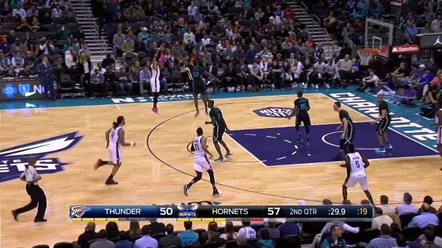 Russell Westbrook Hits The Fall Away | Thunder vs Hornets | January 4, 2017 | 2016 17 NBA