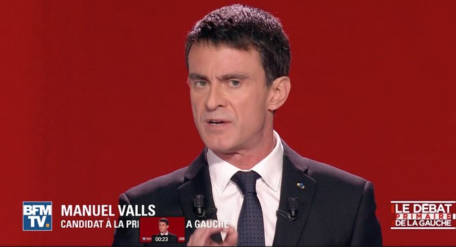 Primaire à gauche: compilation des tacles lancés à Valls lors du deuxième débat