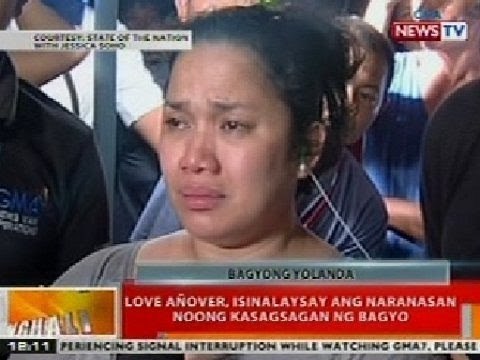BT: Love Añover, isinalaysay ang naranasan noong kasagsagan ng Bagyong Yolanda