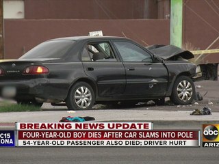 Police release ID of child, man killed in Phoenix car crash