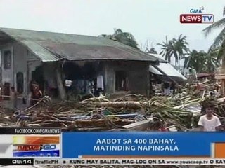 NTG: Aabot sa 400 bahay sa Eastern Samar, matinding napinsala