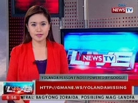 NTVL: Yolanda Person Finder powered by Google, makikita sa GMA News Online website