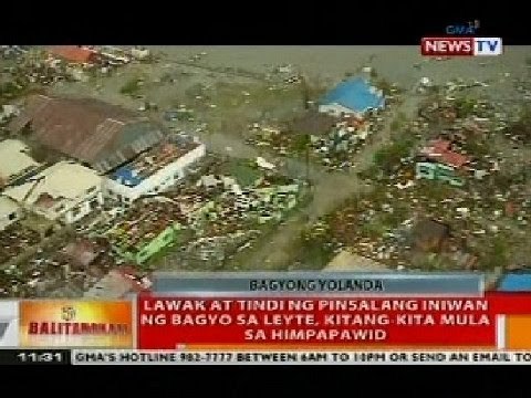 BT: Lawak at tindi ng pinsalang iniwan ng bagyo sa Leyte, kitang-kita mula sa himpapawid