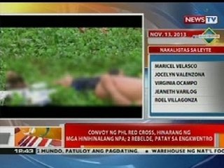BT: Convoy ng PHL Red Cross, hinarang ng mga hinihinalang NPA sa Sorsogon