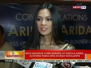BT: Miss Universe Third Runner-up Ariella Arida, gustong tumullong sa mga nasalanta