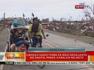 BT: Libreng sakay para sa mga nasalanta ng bagyo, pinag-aaralan ng DOTC