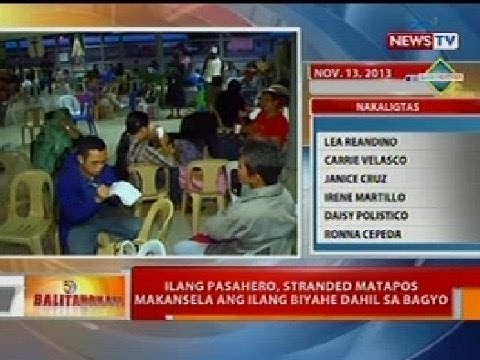 BT: Ilang pasahero sa Misamis Oriental, stranded nang makansela ang ilang biyahe dahil sa bagyo