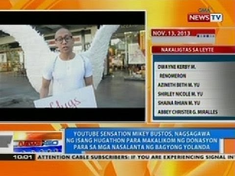 NTG: Mikey Bustos, nagsagawa ng isang hugathon para makalikom ng donasyon