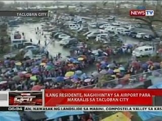 QRT: Ilang residente, naghihintay sa airport para makaalis sa Tacloban City