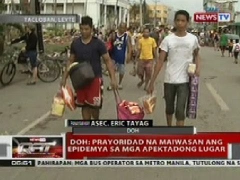 QRT: DOH: Prayoridad na maiwasan ang epidemya sa mga apektadong lugar sa Visayas