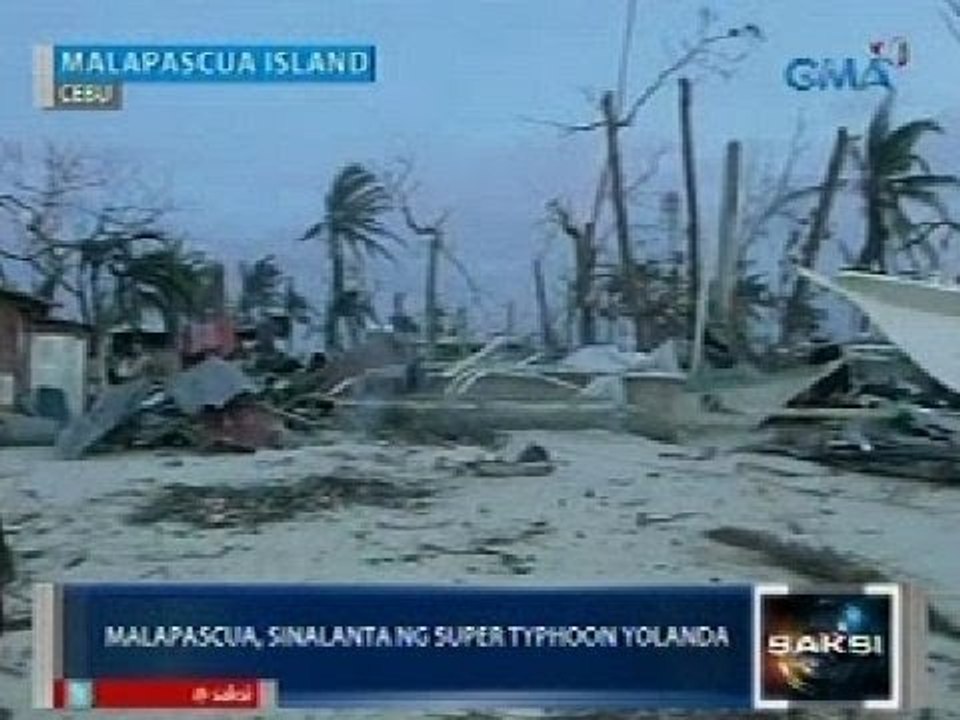Saksi: Malapascua Island sa Cebu, sinalanta rin ng Super Typhoon Yolanda