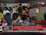 QRT: Mga evacuee mula Leyte, tinutulungan ng ilang ahensya at grupo sa pagdating sa Villamor Airbase