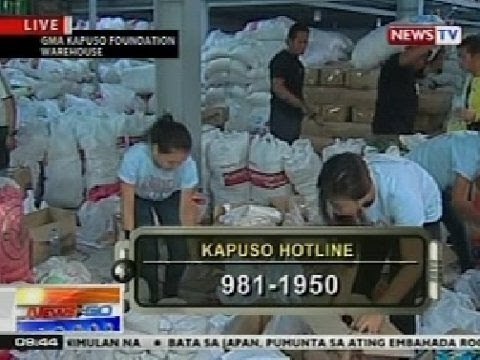 NTG: Repacking sa GMA Kapuso Foundation warehouse sa QC, tuloy-tuloy pa rin