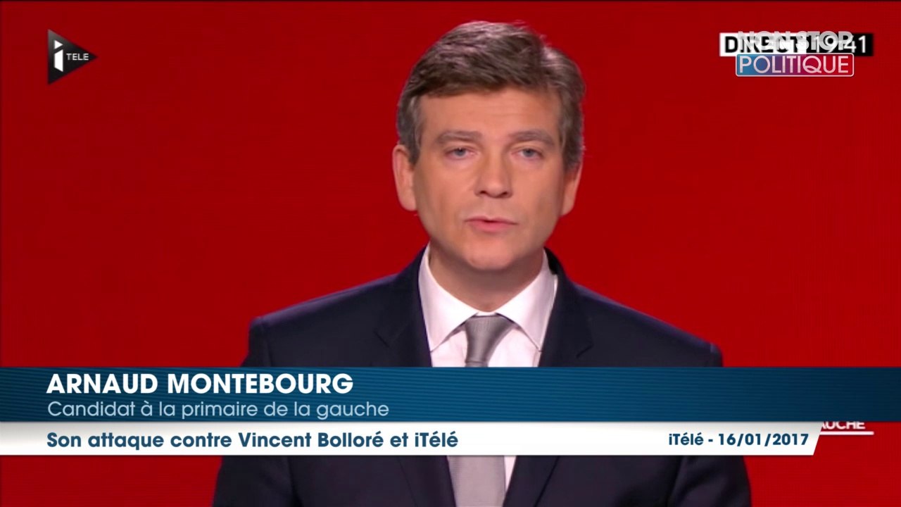 Primaire à gauche - le débat : Arnaud Montebourg se paie Vincent Bolloré et iTélé