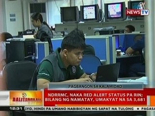 BT: NDRRMC, naka red alert status pa rin