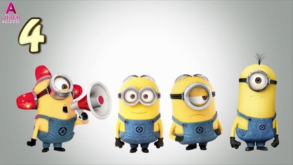 Minions Count 1 to 10  Despicable Me Minions Kids Learn 123, Kids Learning Video One to Ten