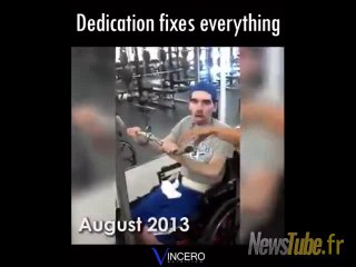 Respect ! Salvatore Cipriano, victime d'une tragique attaque qui l'a laissé avec des dommages cérébraux et partiellement paralysé, a utilisé l'aptitude à l'aider à récupérer