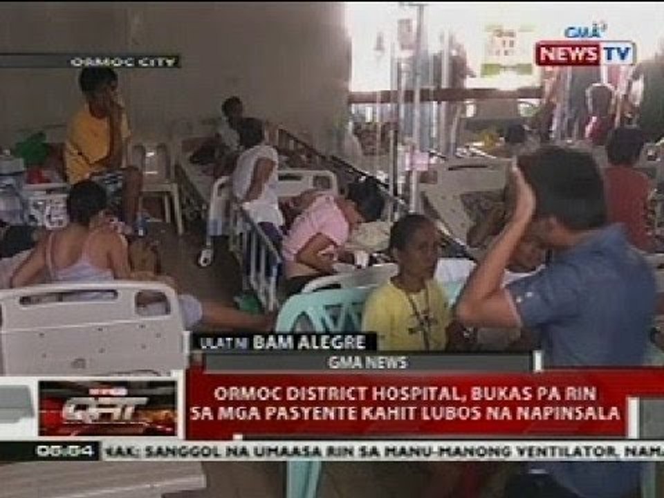 QRT: Ormoc Distrcit Hospital, bukas pa rin sa mga pasyente kahit lubos na napinsala