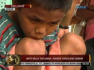 24 Oras: Exclusive: Bata mula sa Tacloban, inanod hanggang Samar