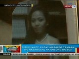 BP: Estudyante sa Ilocos Norte, patay nang tamaan ng natanggal na gulong ng bus