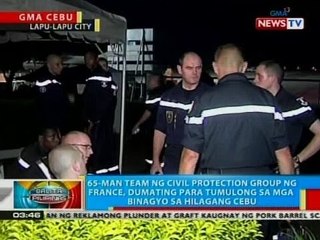 Civil protection group ng France, dumating na sa bansa para tumulong sa mga nasalanta ng bagyo