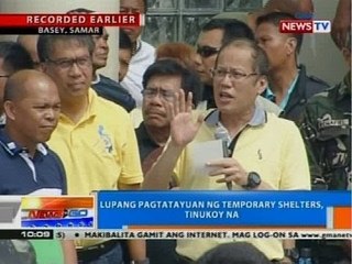 NTG: Lupang pagtatayuan ng temporary shelters, tinukoy na