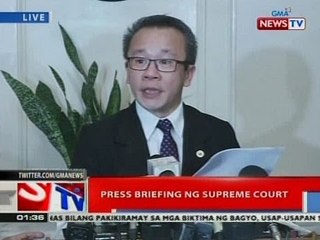 NTL: Press briefing ng Supreme Court