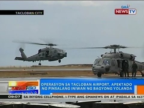 NTG: Operasyon sa Tacloban Airport, apektado ng pinsalang iniwan ng Bagyong Yolanda