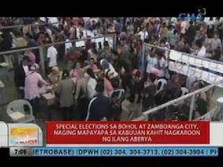 UB: Special elections sa Bohol at Zamboanga City, naging mapayapa