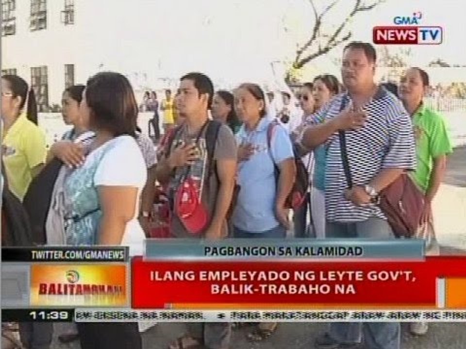 BT: Ilang empleyado ng Leyte Gov't. balik-trabaho na