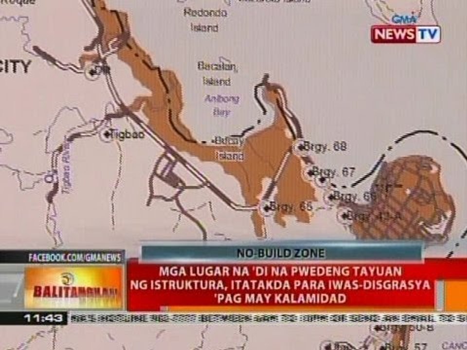 BT: Mga lugar na di na pwedeng tayuan ng istruktura, itatakda para iwas-disgrasya pag may kalamidad