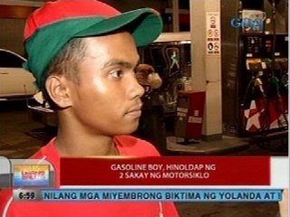 UB: Gasoline boy, hinoldap ng 2 sakay ng motorsiklo