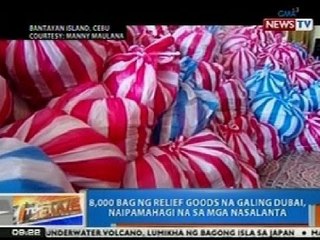 NTG: 8k bag ng relief goods na galing Dubai, naipamahagi na sa mga nasalanta