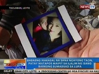 NTG: Babaeng ikakasal na sana, patay matapos maipit sa ilalim ng barkong sumadsad sa lupa