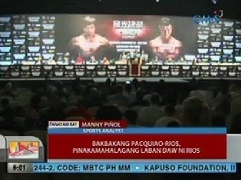 UB: Panayam kay Sports Analyst Manny Piñol kaugnay sa nalalapit na laban nina Pacquiao at Rios