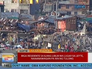 UB: Mga residente sa ilang liblib na lugar sa Leyte, nananawagan pa rin ng tulong