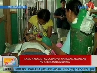 UB: Ilang nakaligtas sa bagyo, nangangailangan ng atensyong medikal