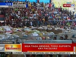 BT: Mga taga-GenSan, todo-suporta kay Pacquiao