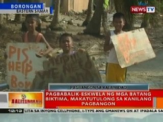 BT: Pagbabalik-eskwela ng mga batang biktima ng bagyo sa Samar, makatutulong sa kanilang pagbangon
