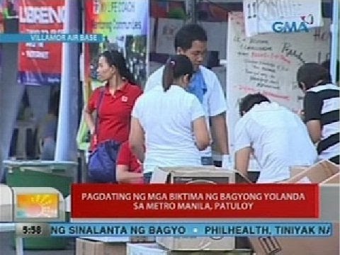 UB: Pagdating ng mga biktima ng Bagyong Yolanda sa Metro Manila, patuloy