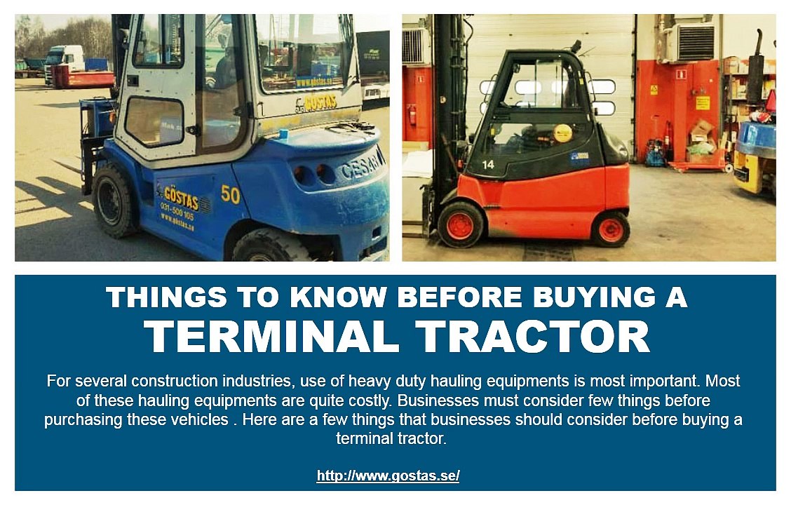 Things to know before buying a terminal tractor