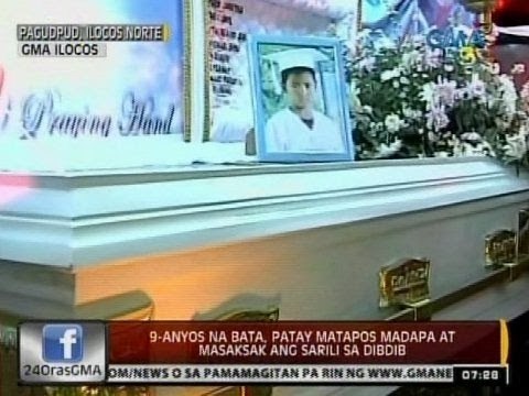 9 na taong gulang na bata sa Ilocos Norte, patay matapos madapa at masaksak ang sarili sa dibdib